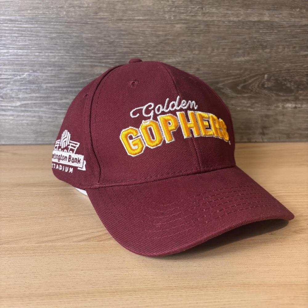 Minnesota Golden Gophers Hat Cap Snap Back Mens NCAA Football Huntington Bank